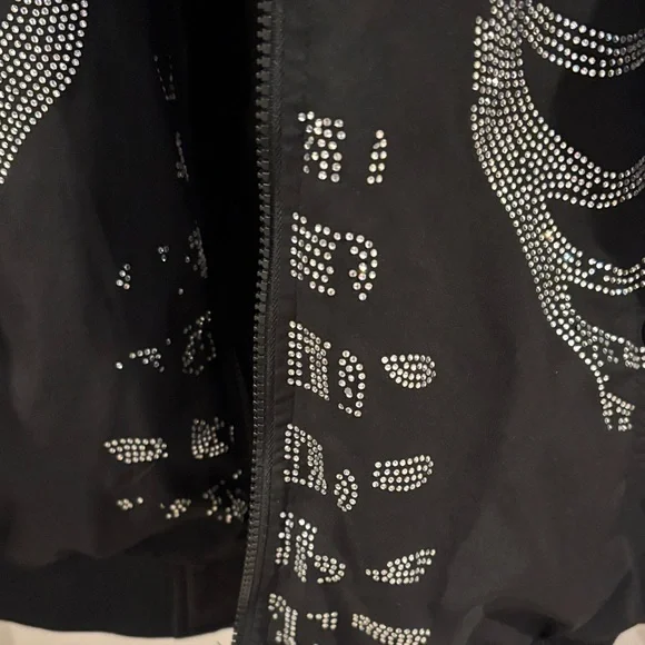 Pull&Bear Black Jacket with Silver Accents - Picture 5 of 14